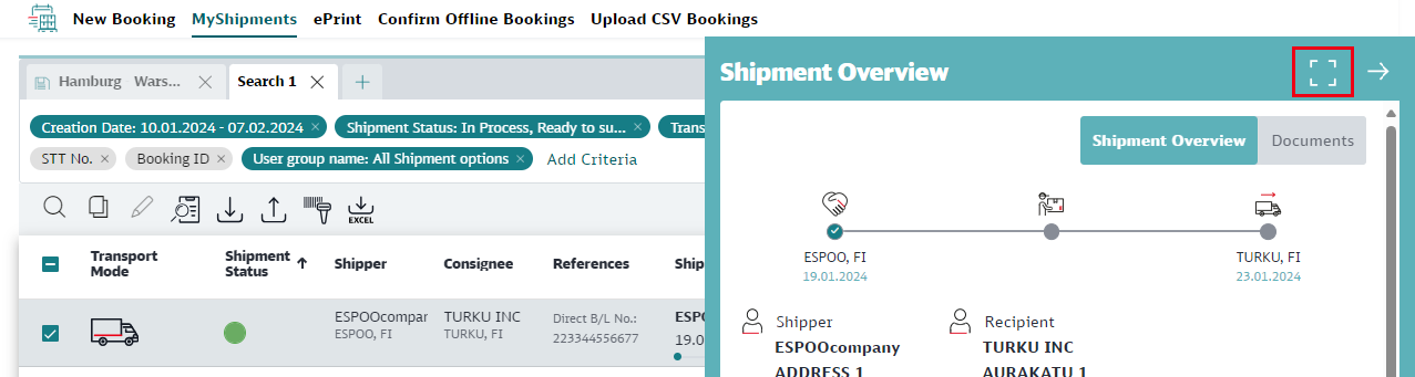 Search and Maintain Bookings